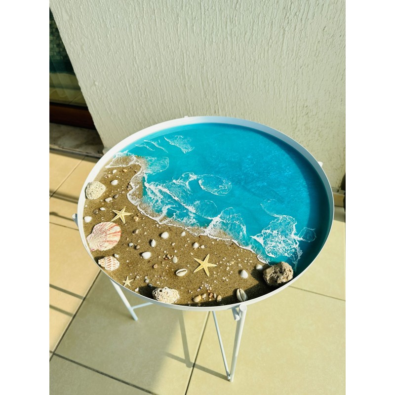 Sahil Temalı Özel Tasarım Masa